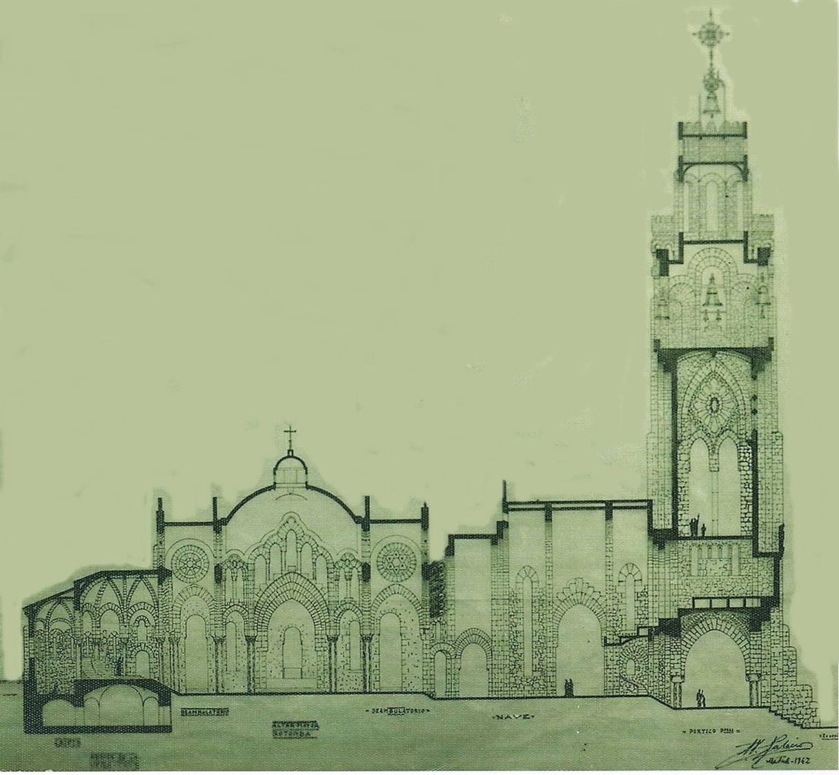 Ampliar: Sec. da Vercruz do Carballiño, arquitecto Antonio Palacios 1943